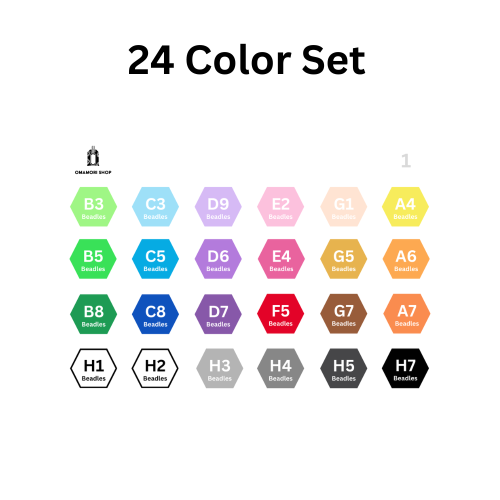 24 color set color codes