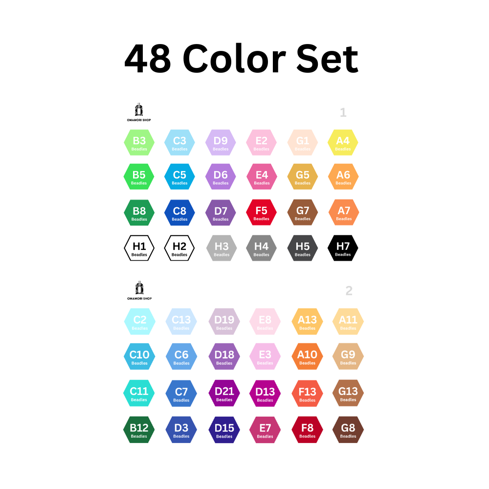 48 color set color codes