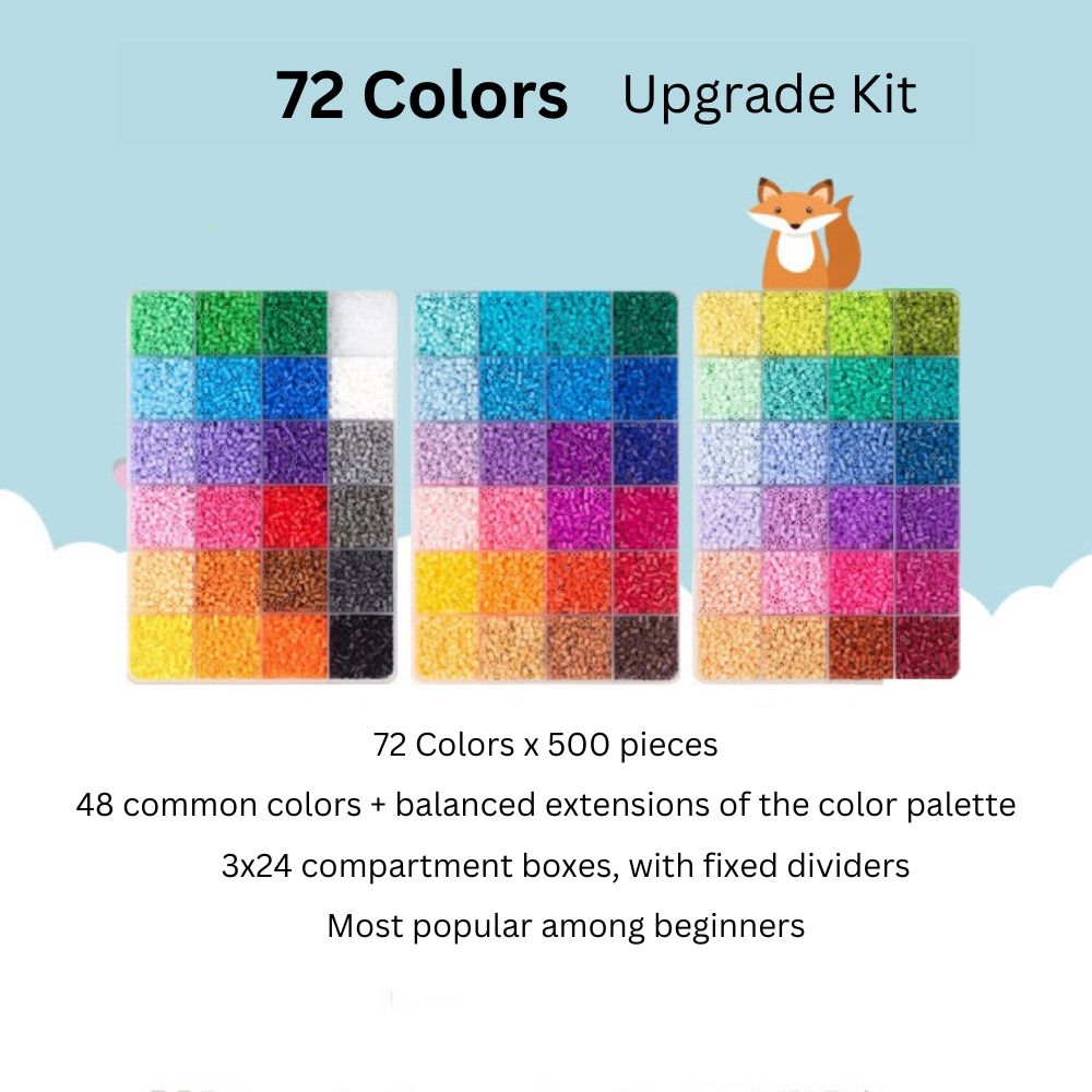 72 colors fuse beads upgrade kit