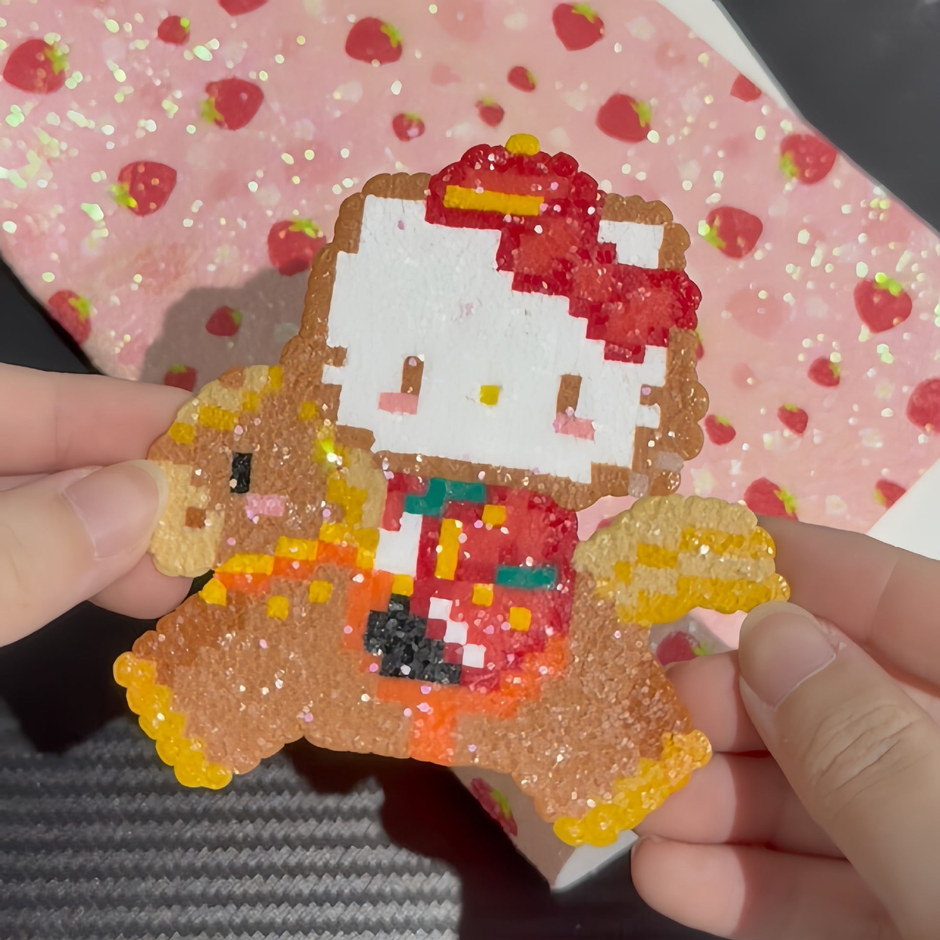 Glitter paper result example