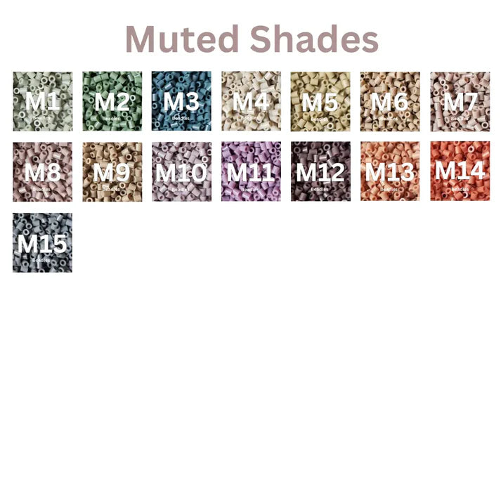 Muted Colors Refill – 2.6mm Fuse Beads (1000 Pcs per Bag)