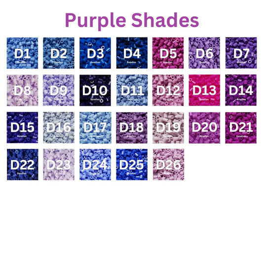 Purple Shades Refill – 2.6mm Fuse Beads (1000 Pcs per Bag)